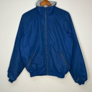 Vintage 90s Patagonia Shelled Synchilla Jacket - Navy Blue - Made in USA - Large